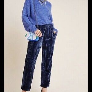*SOLD Anthropologie Tine + Joe Crushed Velvet Pants